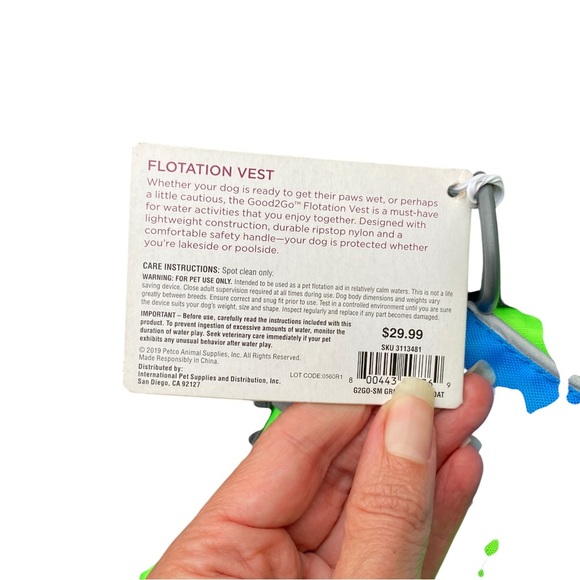 Nwt Good2Go Dog flotation vest nwt small - Picture 4 of 6